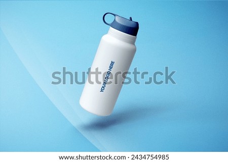 Water Bottle Design  with company logo