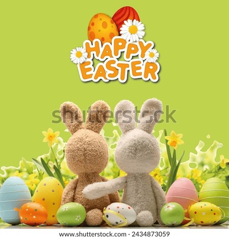 easter egg bunny instagram post