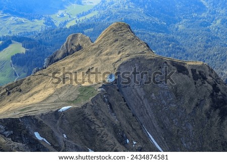 Beautiful view from Mount Pilatus in Switzerland