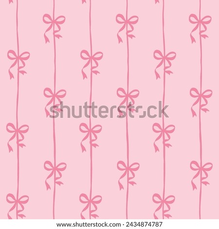 ribbons, bow, coquette, girly seamless pattern background, print, pattern, greeting card, banners, web, wrapping paper, fashion, fabric, textile, wallpaper, cover