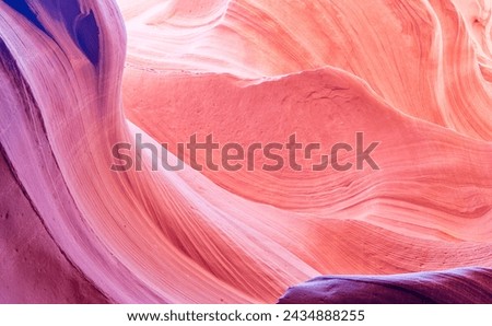 Purple, red, orange stone texture with copy space, selective focus Royalty-Free Stock Photo #2434888255