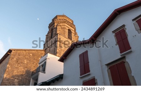 The Saint-Jean-Baptiste church in Saint-Jean-de-Luz, Pyrénées-Atlantiques, France Royalty-Free Stock Photo #2434891269