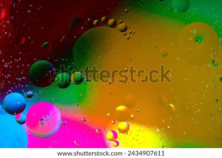 water colorful oil bubbles shiny illustration drop liquid, oil bubbles shiny