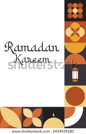 Ramadan Kareem,Islamic greeting card template with ramadan for wallpaper design,poster, media banner.