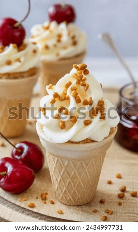ice cream cone front view royalty free images