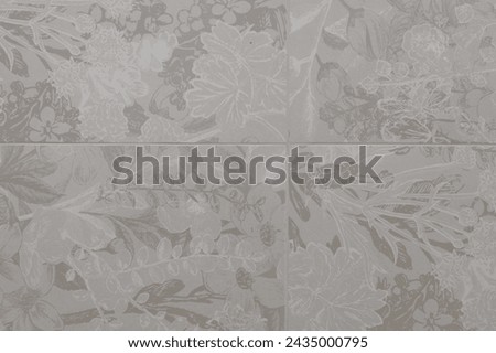 Seamless grey pattern with floral design wallpaper gray vintage retro background