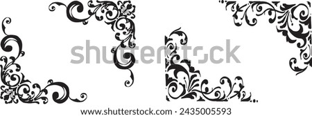 Gothic frame. Hand drawn decorative frame.