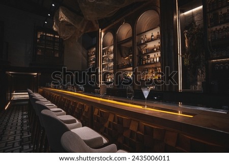 deluxe city cocktail bar experience Royalty-Free Stock Photo #2435006011