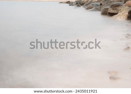 Serenity Flow: Ethereal Water and Rock Abstract for Backgrounds