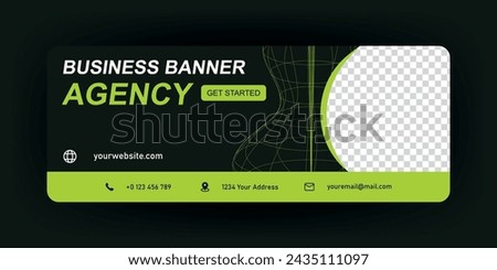 Creative corporate business social media marketing banner cover post template