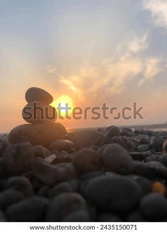 Sunset picture of beach, shining sun in the water beautiful nature, beauty  