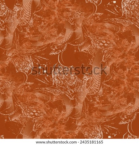 Seamless abstract texture (background) white chaos on color. For design of any surface.