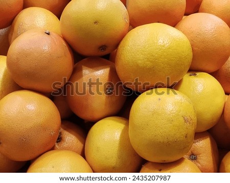 Grapefruit, a citrus hybrid from Barbados in the 18th century, is an accidental cross of sweet orange (C. × sinensis) and pomelo (C. maxima), both from Asia in the 17th century, also known as 'forbidd