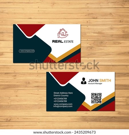 Vector Modern Creative and Clean Corporate Business Card Template