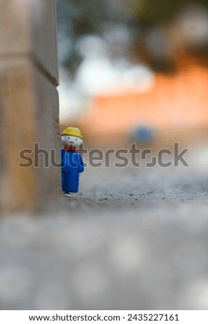 cute cartoon figure with lovely background 
