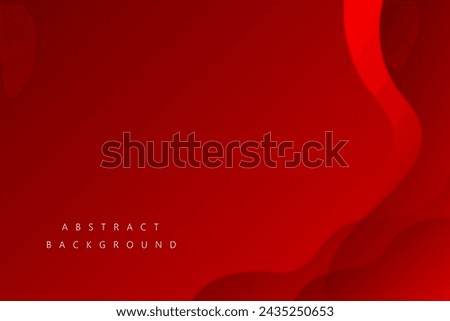Abstract background Red metallic wave with technology concept for template, poster, wallpaper, flyer design. Vector illustration