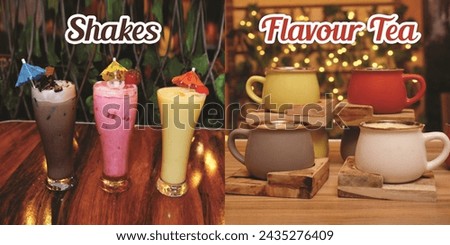 The beautiful shakes and tea picture