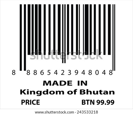 An Illustration of stamp marked Made in Kingdom of Bhutan