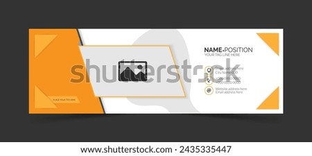 Personal email signature and banner template design