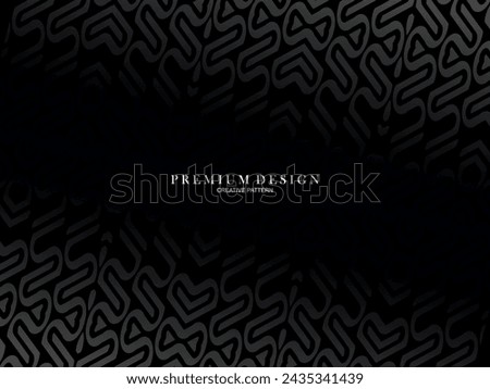 Abstract futuristic dark black background with modern design. Realistic 3d wallpaper with luxurious flowing lines. Elegant background for posters, websites, brochures, cards, banners, apps, etc.