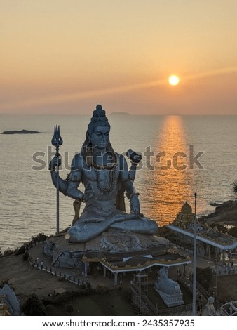 Lord Shiva statue at Shri Murudeshwara Temple, Murudeshwar Karnataka Royalty-Free Stock Photo #2435357935
