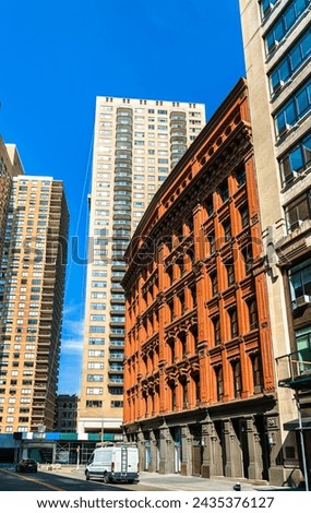 Architecture of Lower Manhattan in New York City, United States