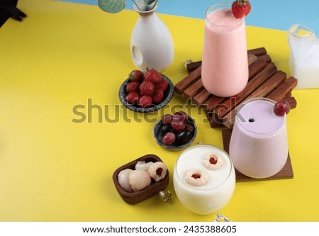 Healthy food of yogurt, Strawberry Yogurt