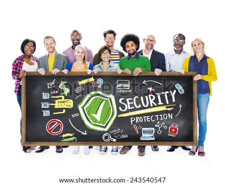 Ethnicity People Information Board Security Protection Concept