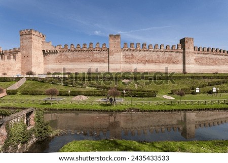 Medieval city walls of Cittadella in in the Veneto region
