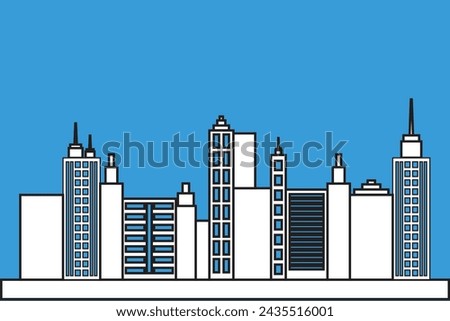 clipart building design blue background wallpaper ilustration
