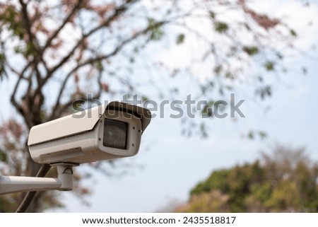 CCTV cameras installed outside on the road for safety