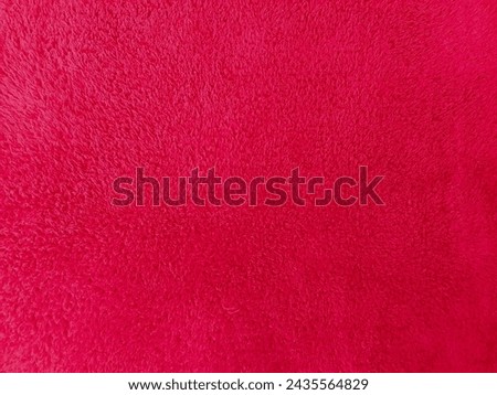 Red Furr Texture of Bathing Towel - Bath Towel Background Royalty-Free Stock Photo #2435564829