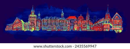 Aachen Cathedral is a Roman Catholic church in Aachen at Germany. Art collage or design
