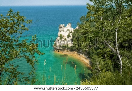 Miners Castle Miners Beach at Pictured Rocks National Lakeshore near Munising, Michigan
