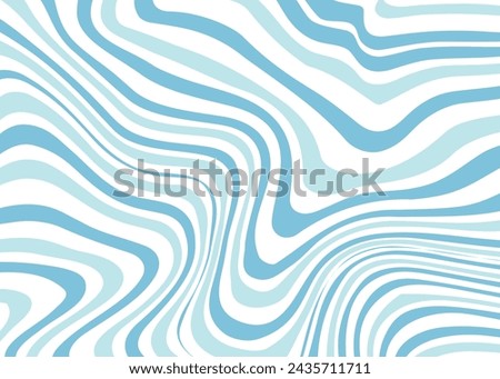 Psychedelic wavy lines.marbling texture stripes, Multicolored wallpaper graphic design.Wavy Swirl Seamless Pattern Groovy Background, Wallpaper, Print, fabric. Royalty-Free Stock Photo #2435711711