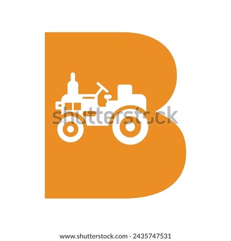 Tracto logo Logo combine with letter B vector template