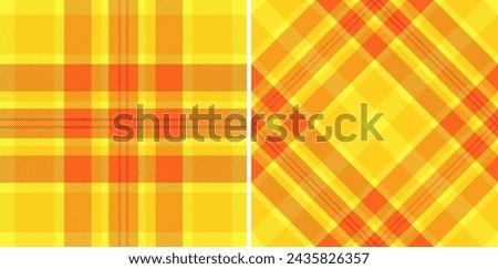 Texture vector tartan of pattern textile plaid with a check background fabric seamless. Set in happy colors of elegant tablecloths for special occasions.
