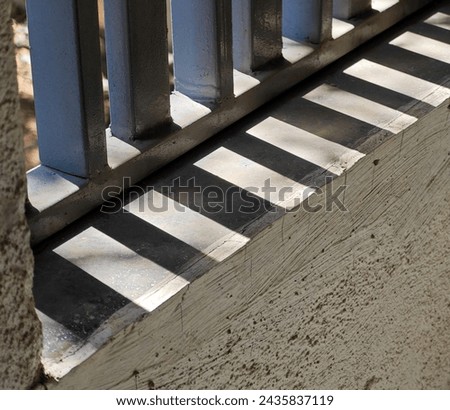 Beautiful shadow of railing high resolution stock photography 