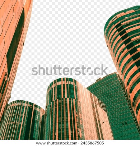 architecture building isolated on transparent background