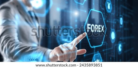 Forex trading concept. Online trading and consulting