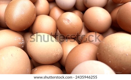 Close up- eggs picture at market