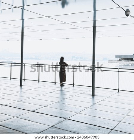 loneliness minimalist woman calm photo