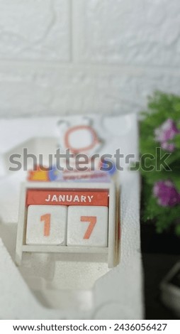 January 17, seventeen Calendar day Royalty-Free Stock Photo #2436056427
