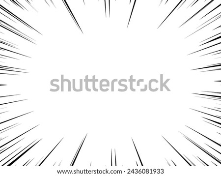 Vector illustration of concentrated lines Royalty-Free Stock Photo #2436081933