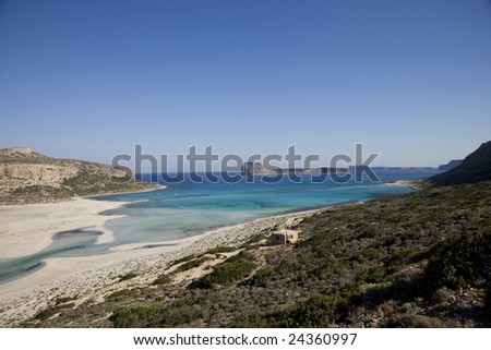 Greece. Crete. Gramvoussa Peninsula, Balos.