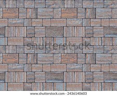 Concrete pavement for use in external applications - Seamless texture tile shape concept - High resolution image useful for rendering Royalty-Free Stock Photo #2436140603