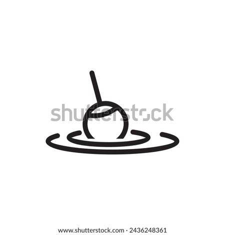 Fishing float vector on a white background.