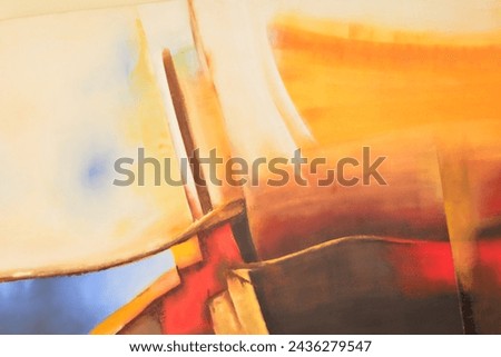 Abstract or scene background. Assorted colors in an abstract style frame, frame with brightly colored pickles, Brazil, South America