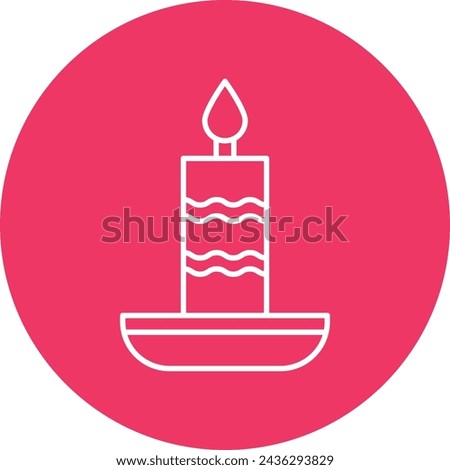 Candle Icon Design For Personal And Commercial Use.