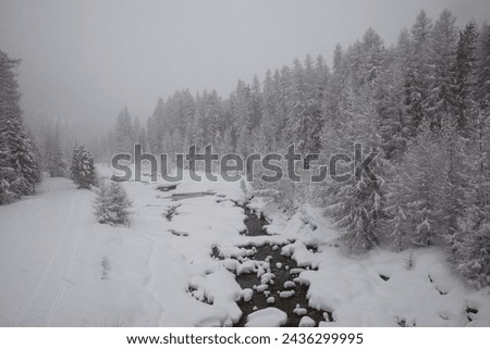 Landscape near Pontresina in Switzerland Royalty-Free Stock Photo #2436299995